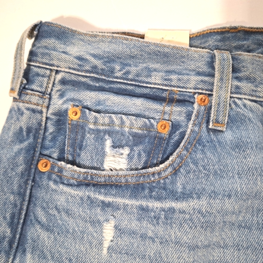 💎NWT Levi's 501 Skinny Distressed Medium Wash Jeans - Picture 8 of 16